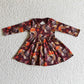 Promotion Thanksgiving Baby Girl turkey Pumpkin Fall Twirl Dress