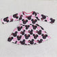 Promotion Baby Girl Long Sleeves Mouse Valentine's Twirl Dress