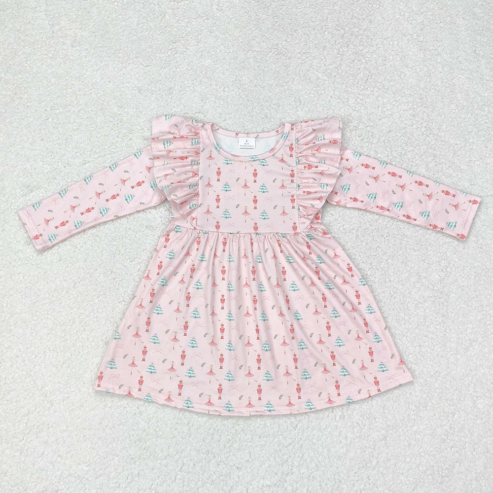 Baby Girl Christmas Pink Dance Soldier Dress