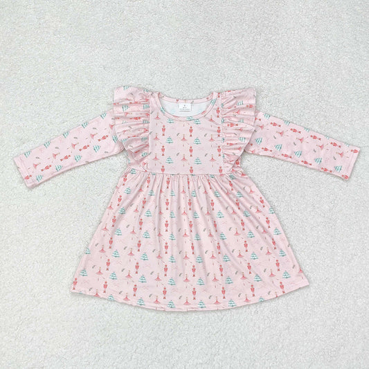 Baby Girl Christmas Pink Dance Soldier Dress
