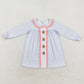 Baby Girl Christmas Embroidery Gingerbread Sibling Dress Set