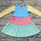 Baby Girl Long Sleeves Colorful Cotton Dress