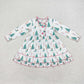 Baby Boy Girl Christmas Tree Sibling Dress Gowns Pajamas