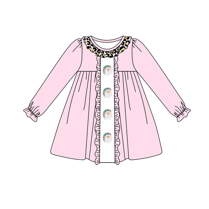 Pre-order Baby Girl Pink Santa Christmas Dress