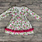 Baby Girl Long Sleeves Christmas Green Face Hearts Dress