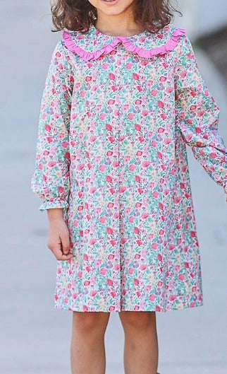 Pre-order Baby Girl Long Sleeves Floral Dress