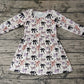 Baby Girl Long Sleeves Halloween Bows Dress