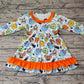 Baby Girl Long Sleeves Cartoon Pumpkin Halloween Dress