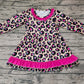 Baby Girl Long Sleeves Leopard Ruffle Dress