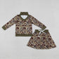 Sibling Baby Boys Girls Adult Women Southern Camo Print  Hunting Family Shirts Pants Sets RTS