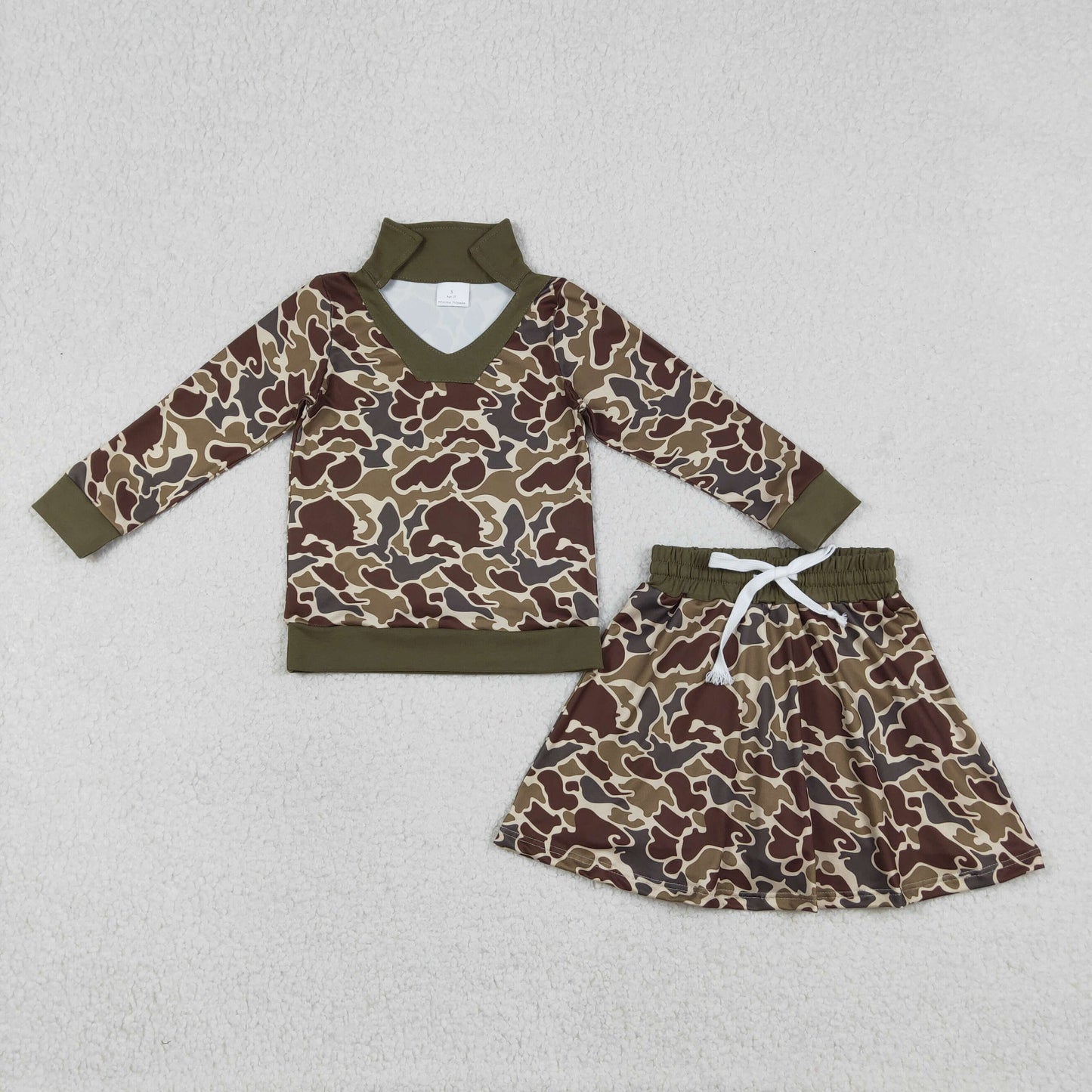 Sibling Baby Boys Girls Adult Women Southern Camo Print  Hunting Family Shirts Pants Sets RTS