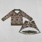 Sibling Baby Boys Girls Adult Women Southern Camo Print  Hunting Family Shirts Pants Sets RTS