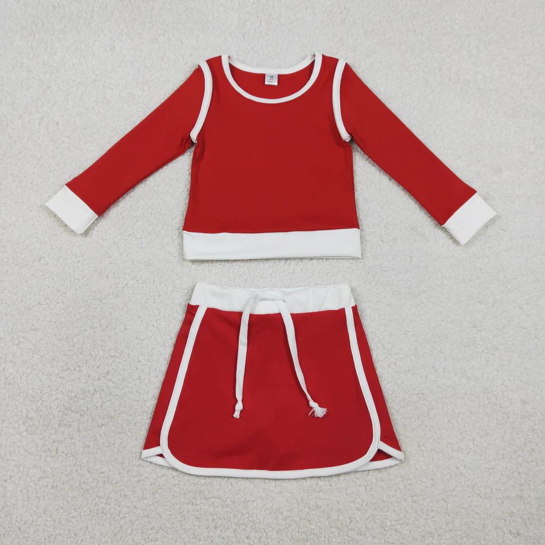 Sibling Baby Girls Kids Long Sleeve Shirts Skirts Shorts Yoga Clothes Sets RTS