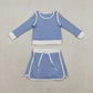 Sibling Baby Girls Kids Long Sleeve Shirts Skirts Shorts Yoga Clothes Sets RTS