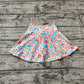 Baby Girl Summer Yoga Leopard Skirt With Shorts