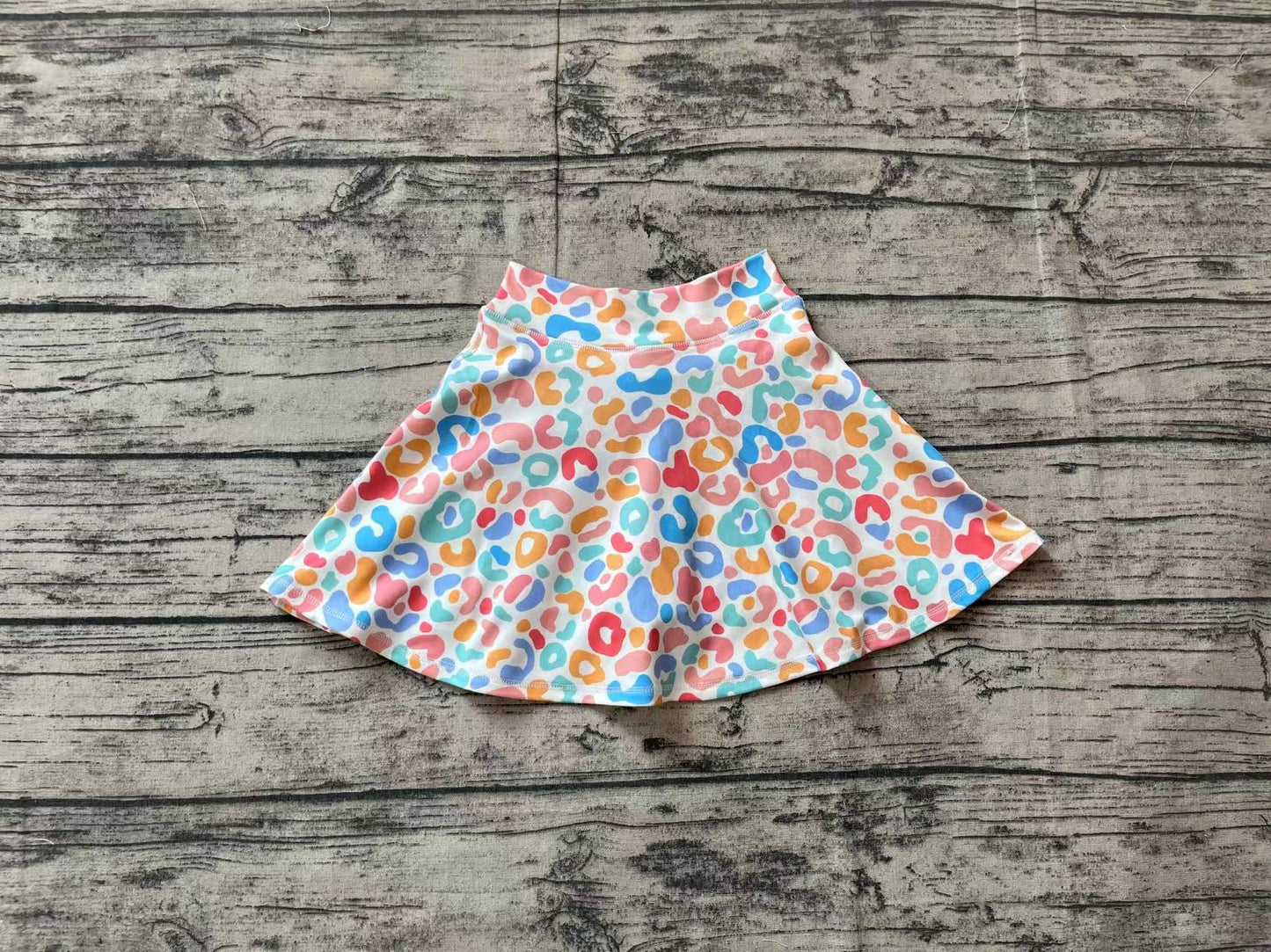 Baby Girl Summer Yoga Leopard Skirt With Shorts