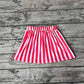 Baby Girl Christmas Pink Stripes Skirt