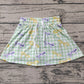 Baby Girl Mardi Gras Checkered Bows Skort Shorts Skirt