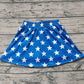 Preorder Baby Girl July 4th Stars Stripes Summer Skort Shorts Skirt（ No moq ）