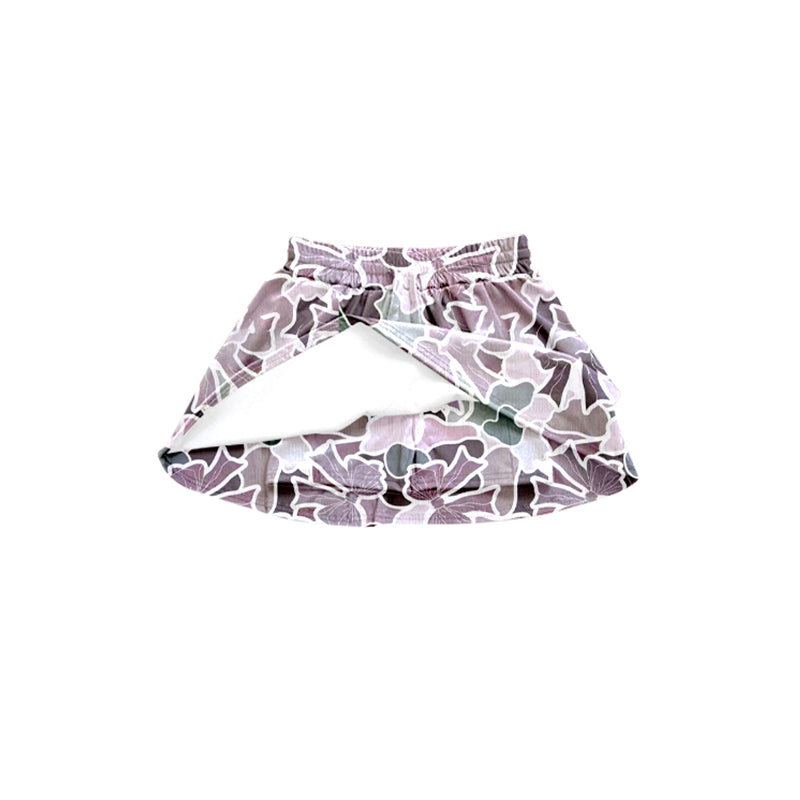 Preorder Baby Girl Summer Pink Camouflage Shorts Skirt Skorts ( Moq 5 )