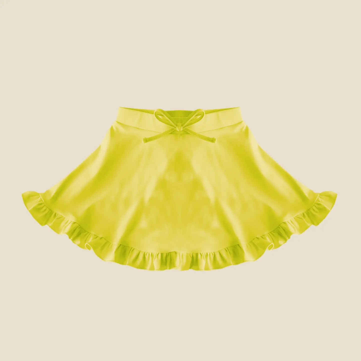 Preorder Baby Girl Yellow Yoga Active Skorts ( Moq 5 )