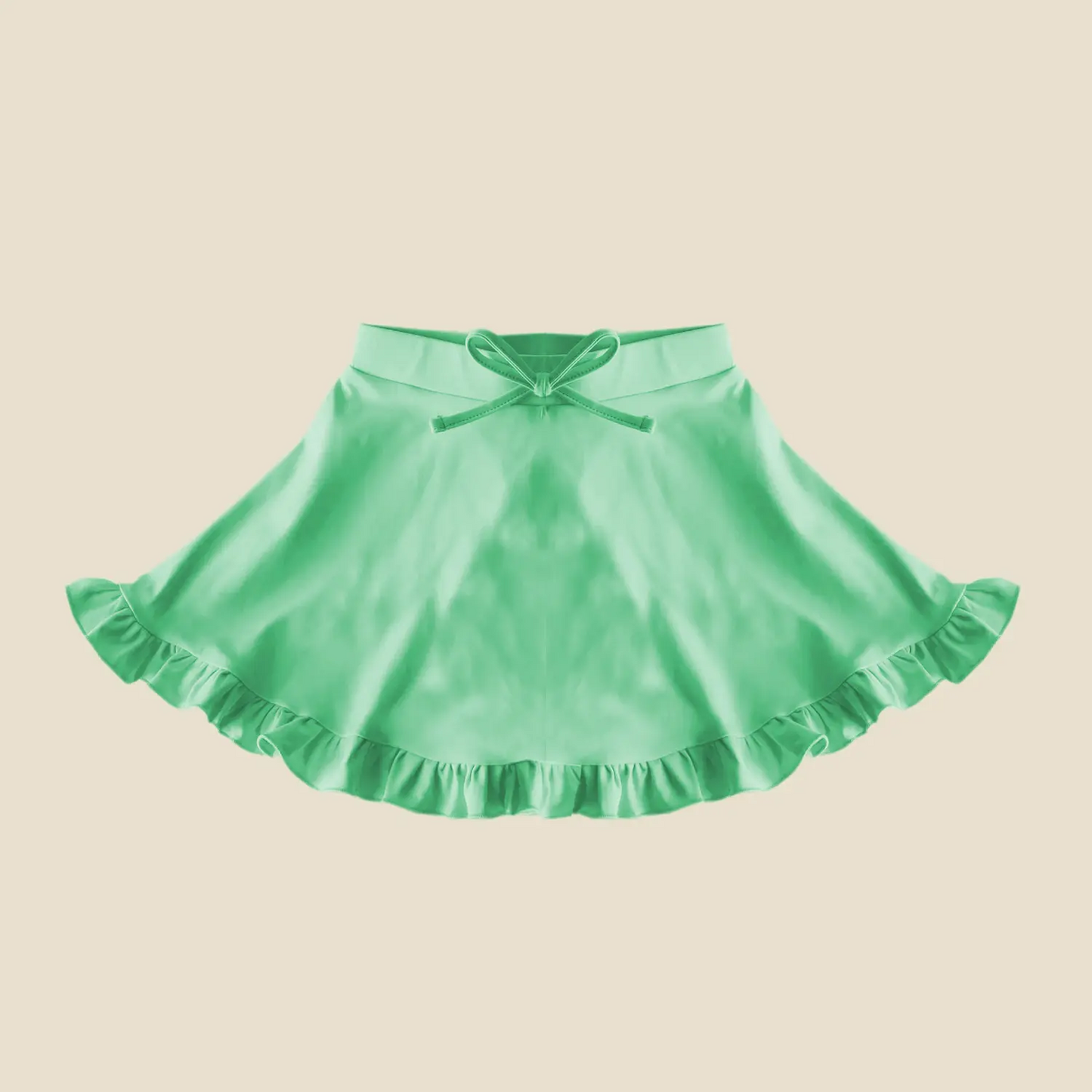 Preorder Baby Girl Green Yoga Active Skorts ( Moq 5 )