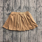 ( No moq ) Preorder Baby Girl Toddler Khaki Cotton Skirt
