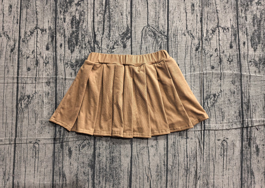 ( No moq ) Preorder Baby Girl Toddler Khaki Cotton Skirt