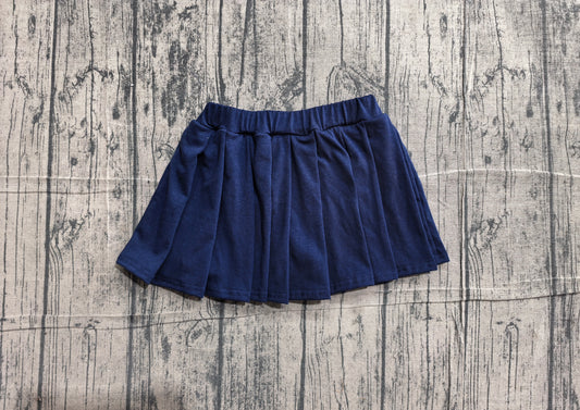 ( No moq ) Preorder Baby Girl Toddler Navy Cotton Skirt
