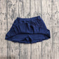 ( No moq ) Preorder Baby Girl Toddler Navy Cotton Skirt