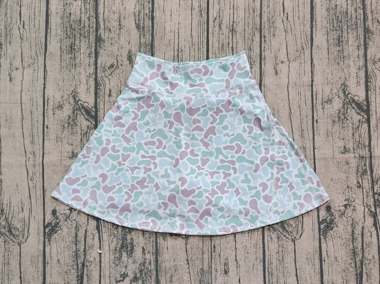 ( No moq ) Preorder Adult Women Green Camo Skorts Summer Yoga Acitve Bottom