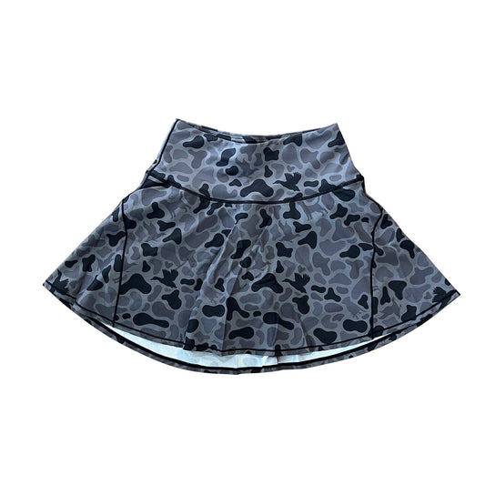 ( Moq 5 ) Preorder Adult Women Dark Grey Camo Skorts Summer Yoga Acitve Bottom