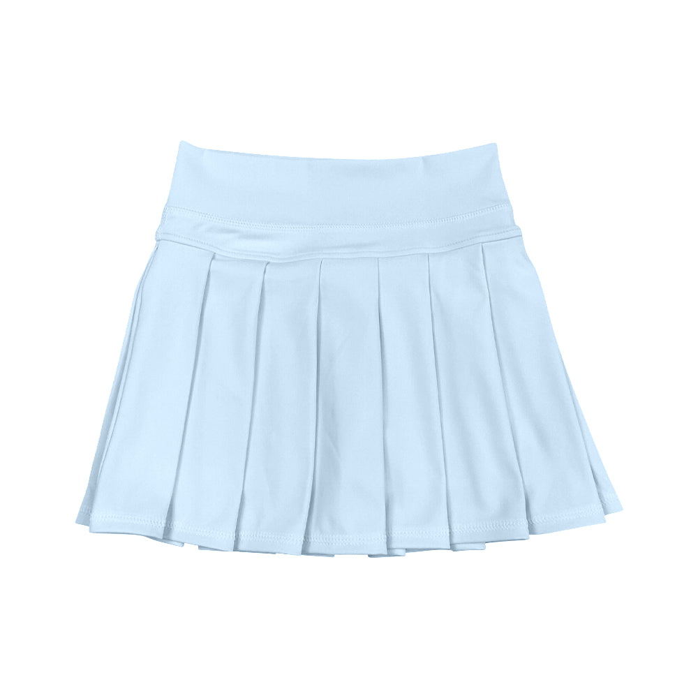( Moq 5 ) Preorder Baby Girl Toddler Yoga Active Shorts Skirt Skorts Light Blue Bottoms