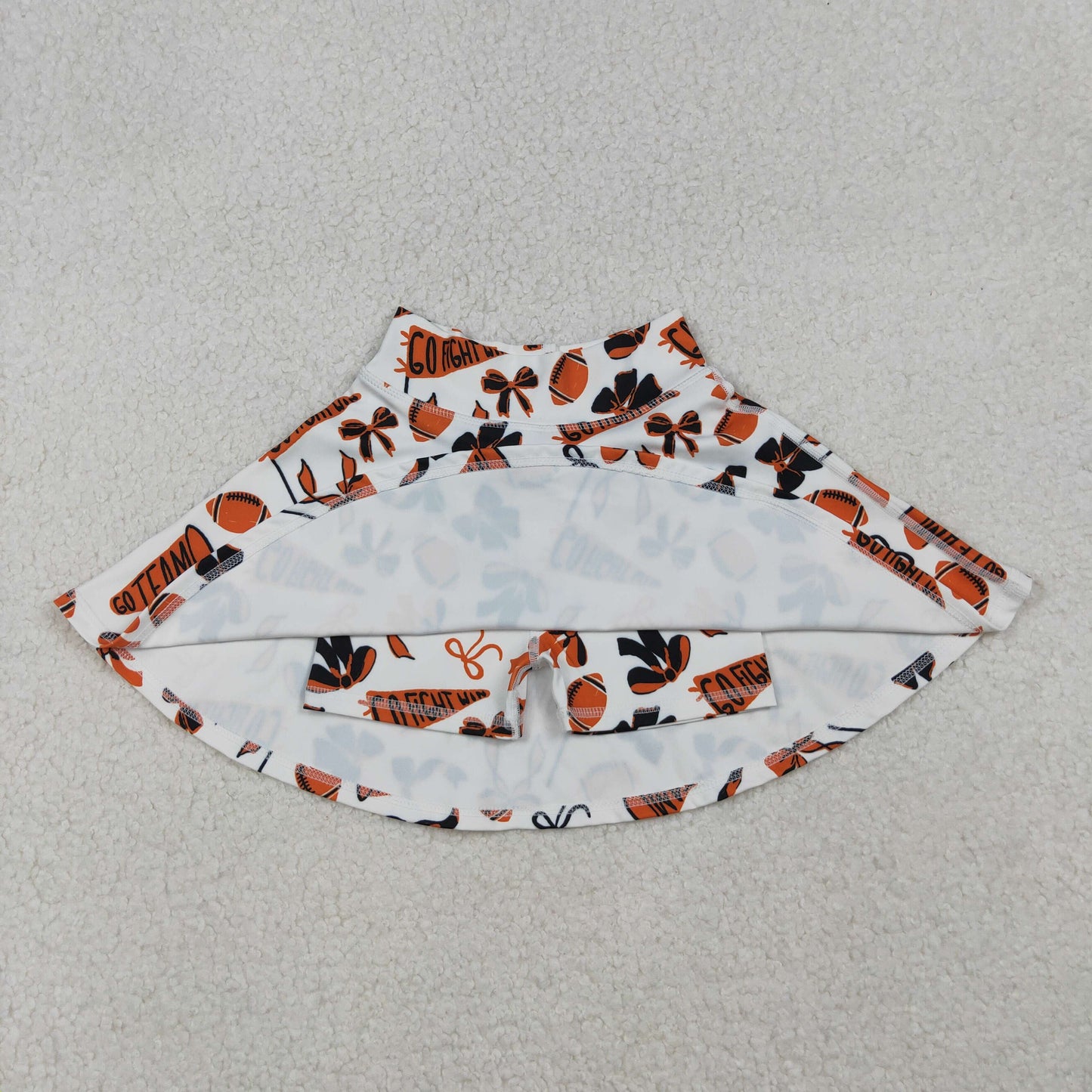 Sibling Baby Girl Football Bows Cheer Summer Yoga Active Shorts Skirts Skorts RTS