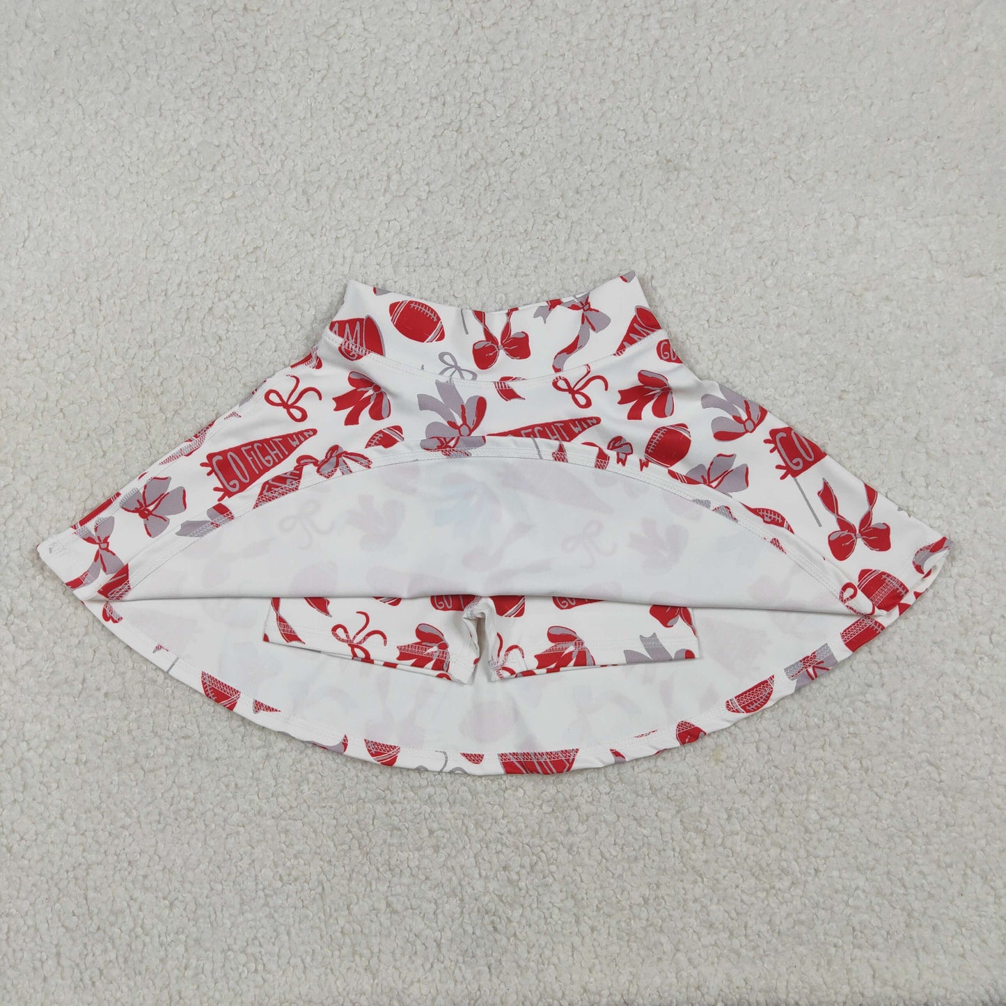 Sibling Baby Girl Football Bows Cheer Summer Yoga Active Shorts Skirts Skorts RTS