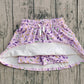 Baby Girls Kids Purple Sprinkles Summer Shorts Skirt Skorts Bottoms RTS