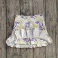 Baby Girls Kids Purple Yellow Bows Yoga Skirt Shorts Bottom RTS