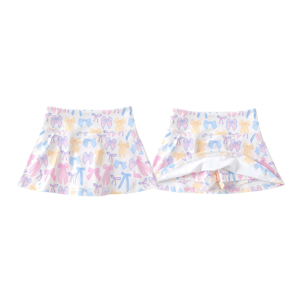 ( Moq 5 ) Preorder Baby Girls Kids Bows Skirt Shorts Bottoms Yoga Active Clothes