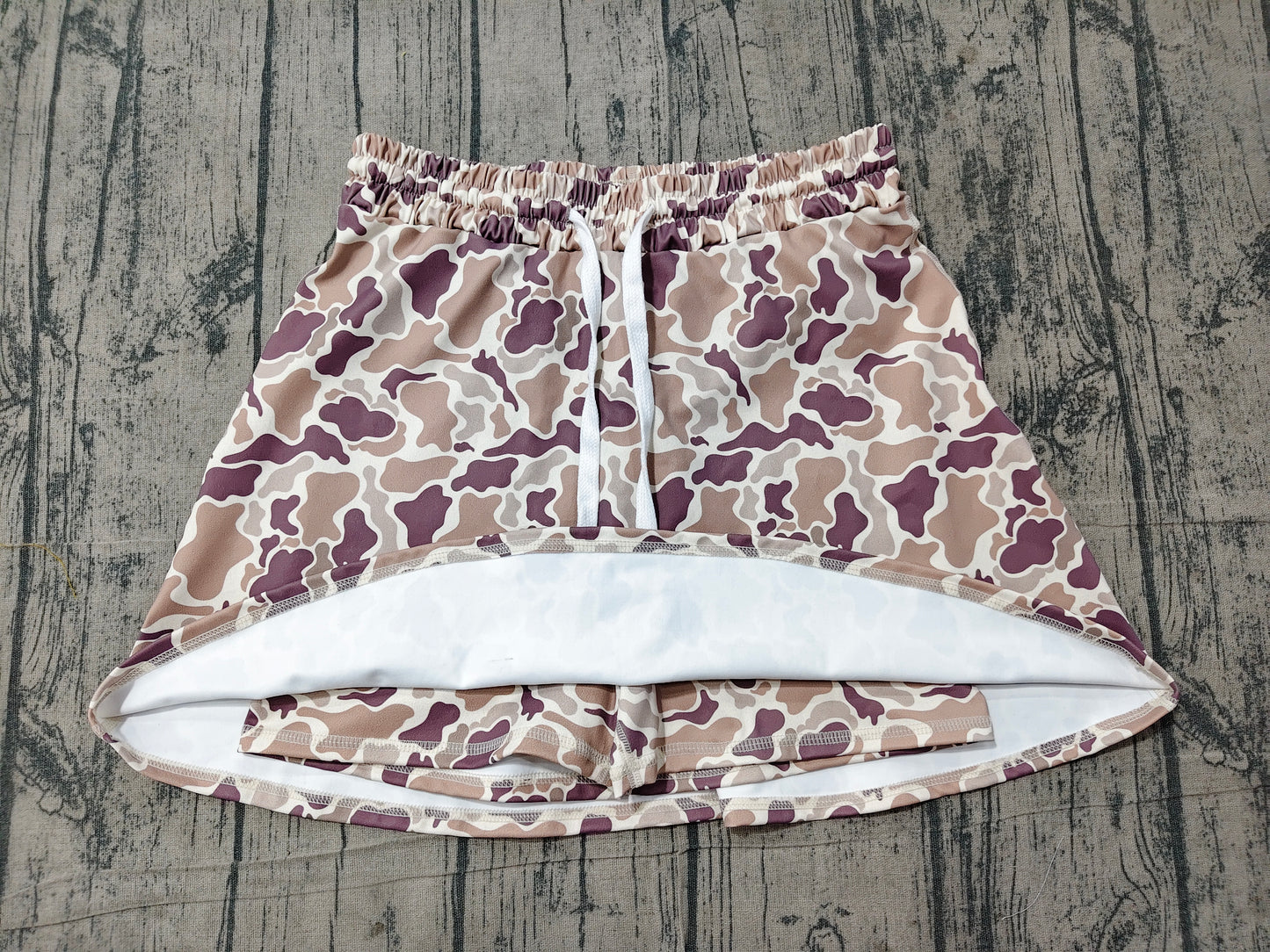 ( No moq ) Preorder Adult Women Camo Skorts Summer Yoga Acitve Skirt Shorts Bottoms Clothes