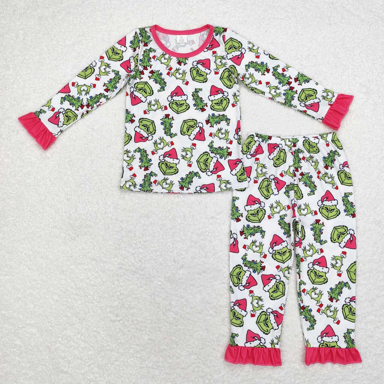Baby Girl Long Sleeves Christmas Shirt Pants Sibling Pajamas Clothes Set RTS
