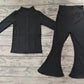 Baby Girl Long Sleeves Black Active Wear Jackets Pants Set