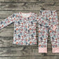 Baby Girl Long Sleeves Christmas Dogs Shirt Pants Pajamas Set