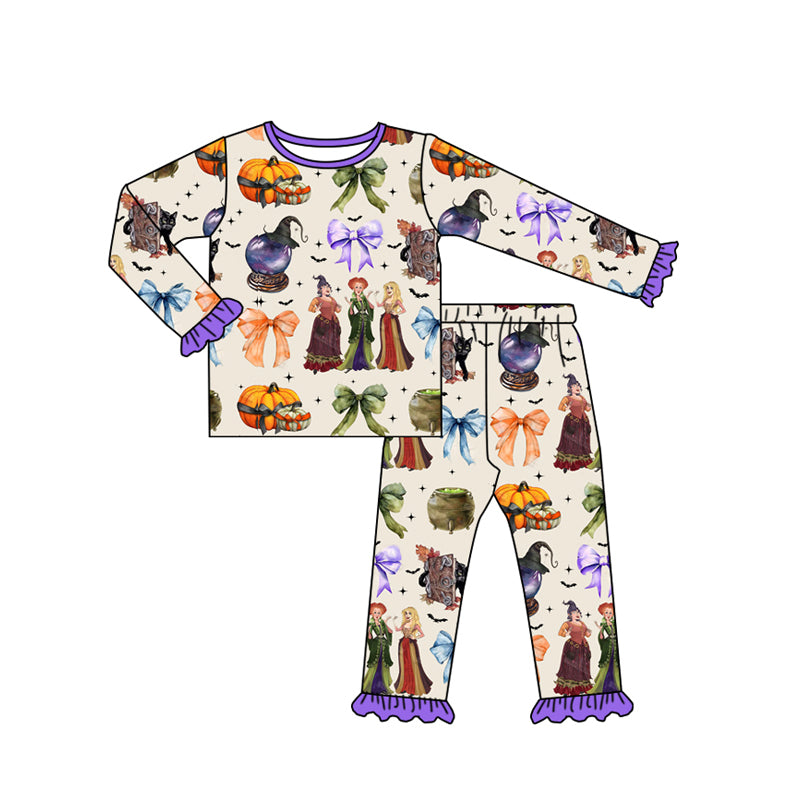 Pre-order Baby Girl Halloween Shirt Pants Pajamas Set