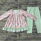 Baby Girl Christmas Holly Bow Tunic Green Legging Set