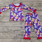 Baby Girl Long Sleeves Christmas Princess Shirt Pajamas Set