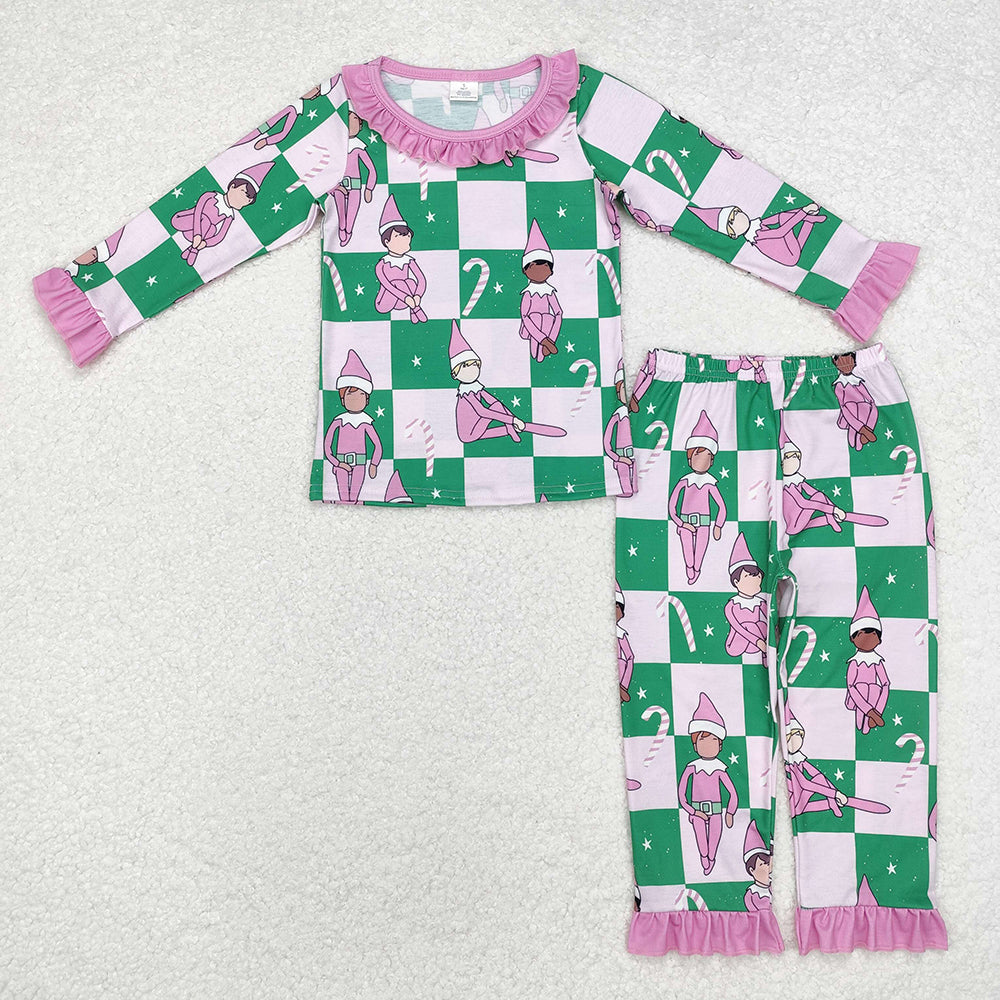 Baby Boy Girl Christmas Shelf Sibling Bamboo Romper Pajamas Clothes Bamboo Set