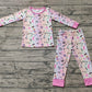 Baby Girl Singer Long Sleeves Shirt Pants Pajamas Clothes Bamboo Set