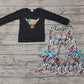 Pre-order Baby Girl Highland Cow Shirt Bell Pants Clothes  Set