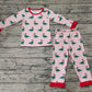 Baby Girl Long Sleeves Christmas Ducks Shirt Pants Pajamas Clothes Bamboo Set