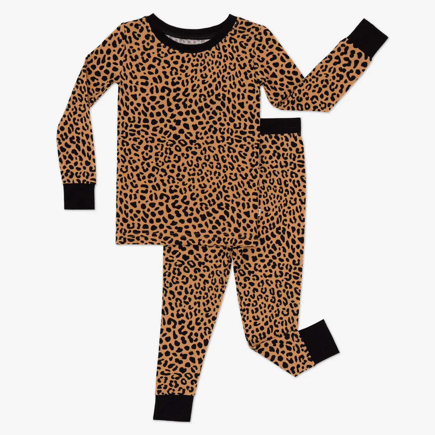 Pre-order Baby Girl Long Sleeves Leopard Shirt Pants Pajamas Clothes Set